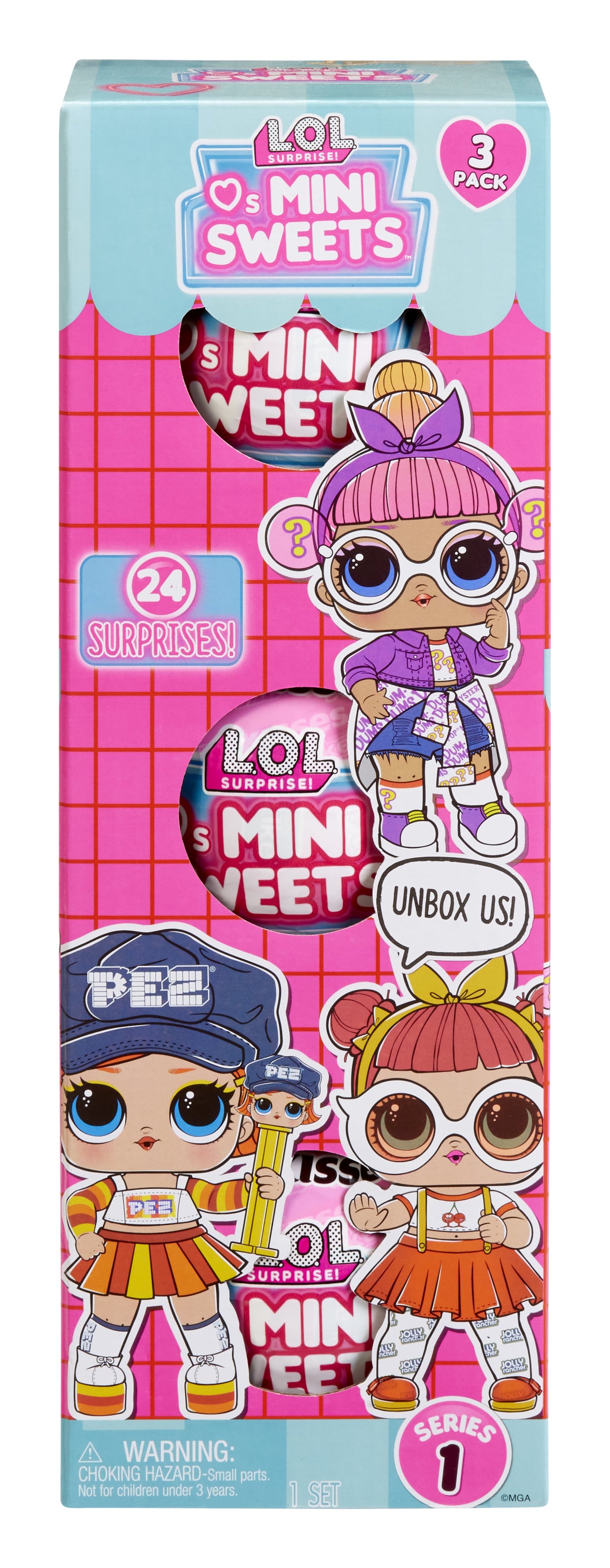 LOL Surprise Loves Mini Sweets Dolls Exclusive 3-Pack Dolls, 3 Inch