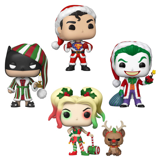 DC Super Heroes Christmas (4-Pack) - Pop! Vinyl (POP!)