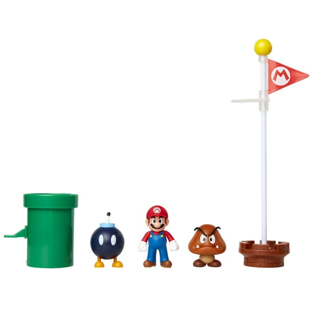 Nintendo 2.5" Acorn Plains Diorama Set