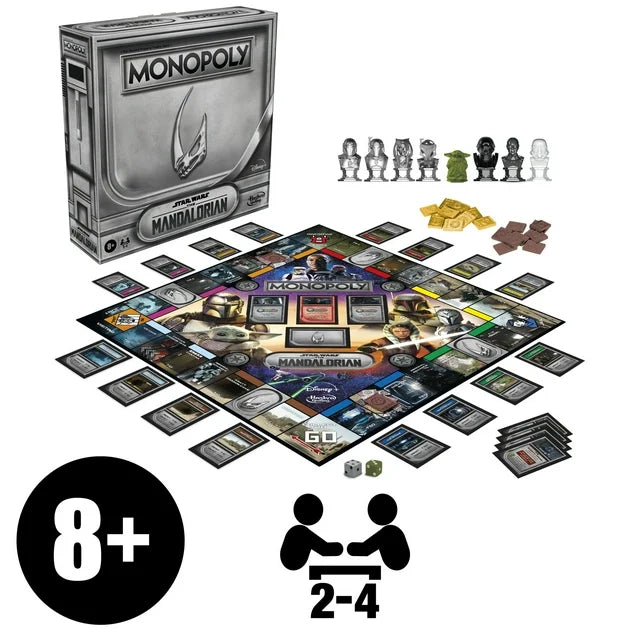 Monopoly: Star Wars The Mandalorian Edition Board Game  Protect Grogu From Imperial Enemies