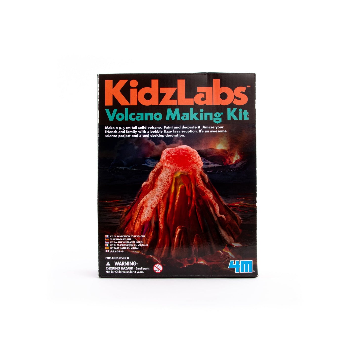 4M KidzLabs Volcano Making Kit DIY Geology Chemistry Lab STEM Toys Gift for Kids Teens Boys Girls Model 3431