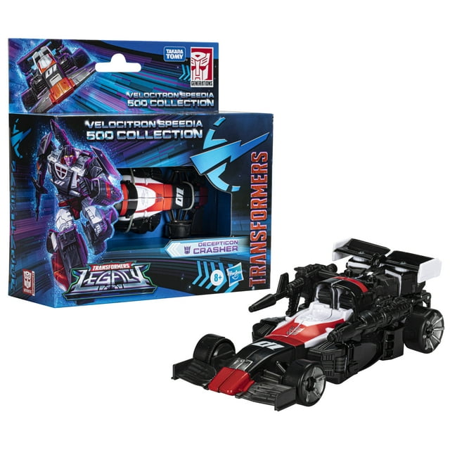 Transformers Legacy Velocitron Speedia 500 Collection Deluxe Decepticon Crasher Action Figure