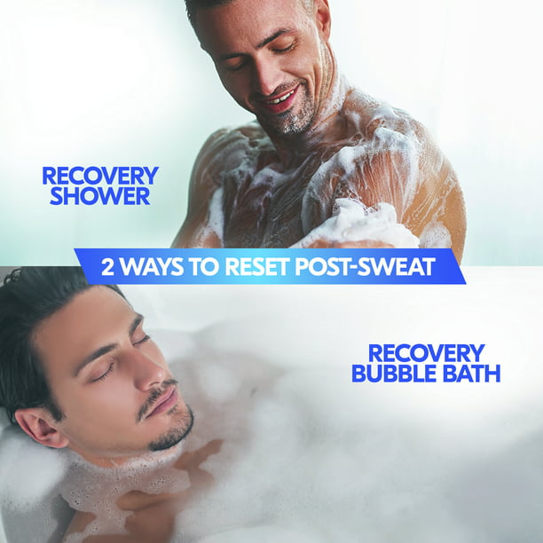 Degree Men Maximum Recovery Body Wash & Soak For Post-Workout Recovery Skincare Routine Cool Rush + Epsom Salt + Electrolytes Bath and Body Product 22 oz