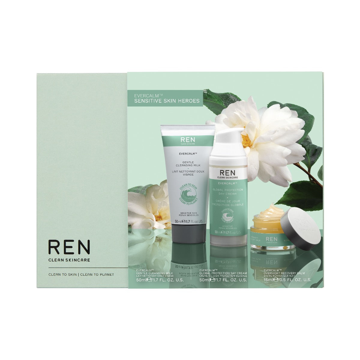 REN - Evercalm Sensitive Skin Heroes Gift Set Trio