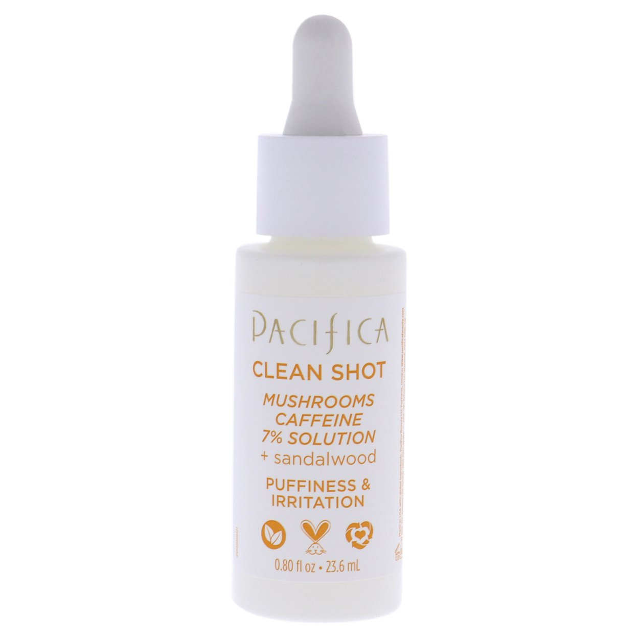 Clean Shot Mushrooms and Caffeine 7 Percent by Pacifica for Unisex - 0.80 oz Serum