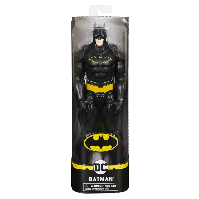 Batman 12-inch Action Figure (Black Suit)  for Kids Aged 3 and up