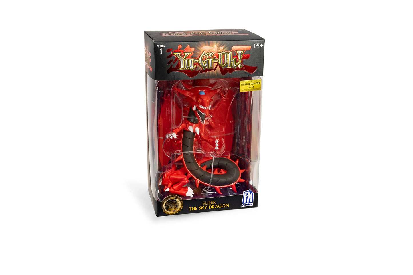 Yu-Gi-Oh! Highly Detailed 7 inch Articulated Action Figure, Limited Edition, Includes Exclusive Trading Card, Slifer The Sky Dragon