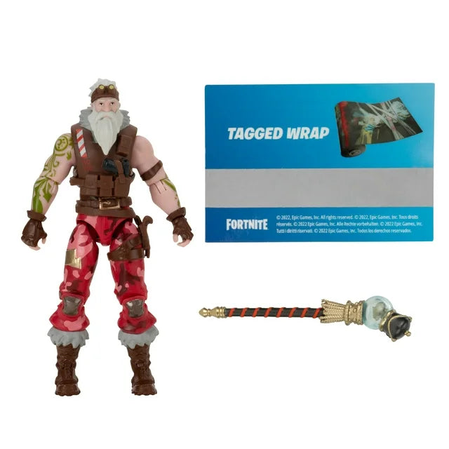 Fortnite Sgt. Winter Solo Mode - 4 inch Articulated Figure with Snow Globe Accessory and Code for Bonus Virtual Item