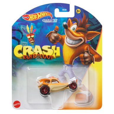 2022 Hot Wheels Character Crash Bandicoot 1:64 Scale Diecast Car