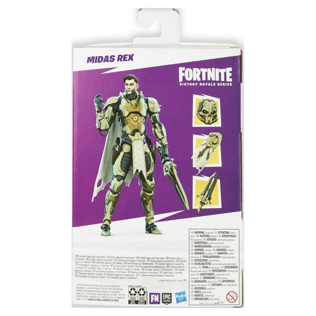 Hasbro Fortnite Victory Royale Series Midas Rex Collectible Action Figure with Accessories - Ages 8 and Up, 6-inch