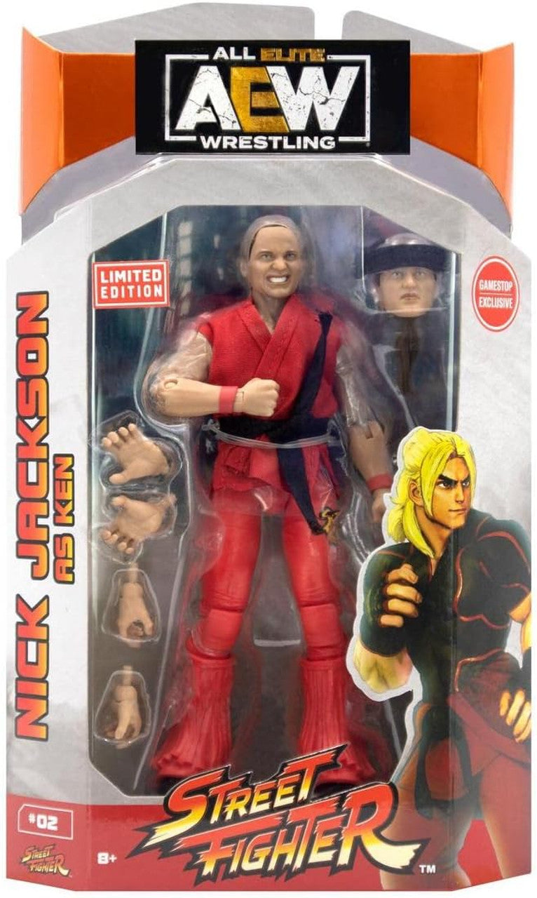 All Elite Wrestling x Street Fighter Nick Jackson 6-in Action Figure