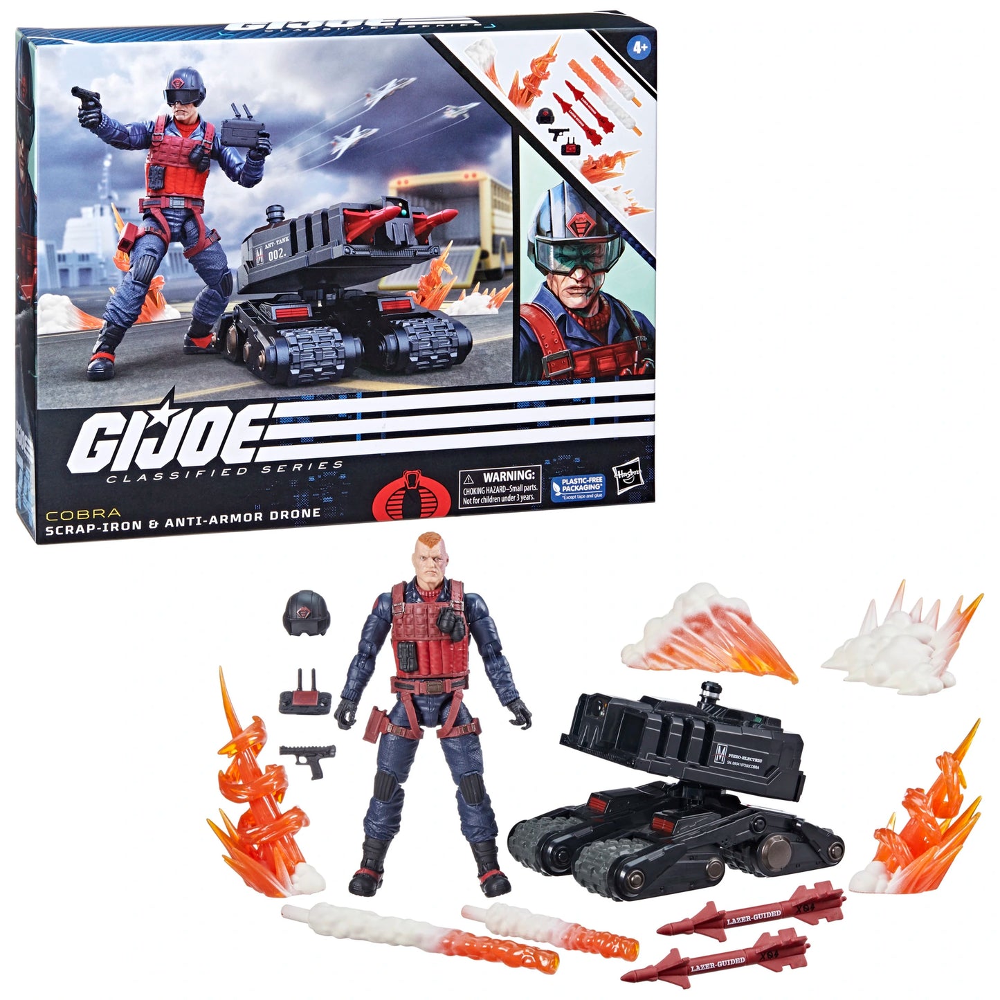 G.I. Joe Classified Series Scrap-Iron & Anti-Armor Drone, G.I. Joe Action Figures (6”), 74