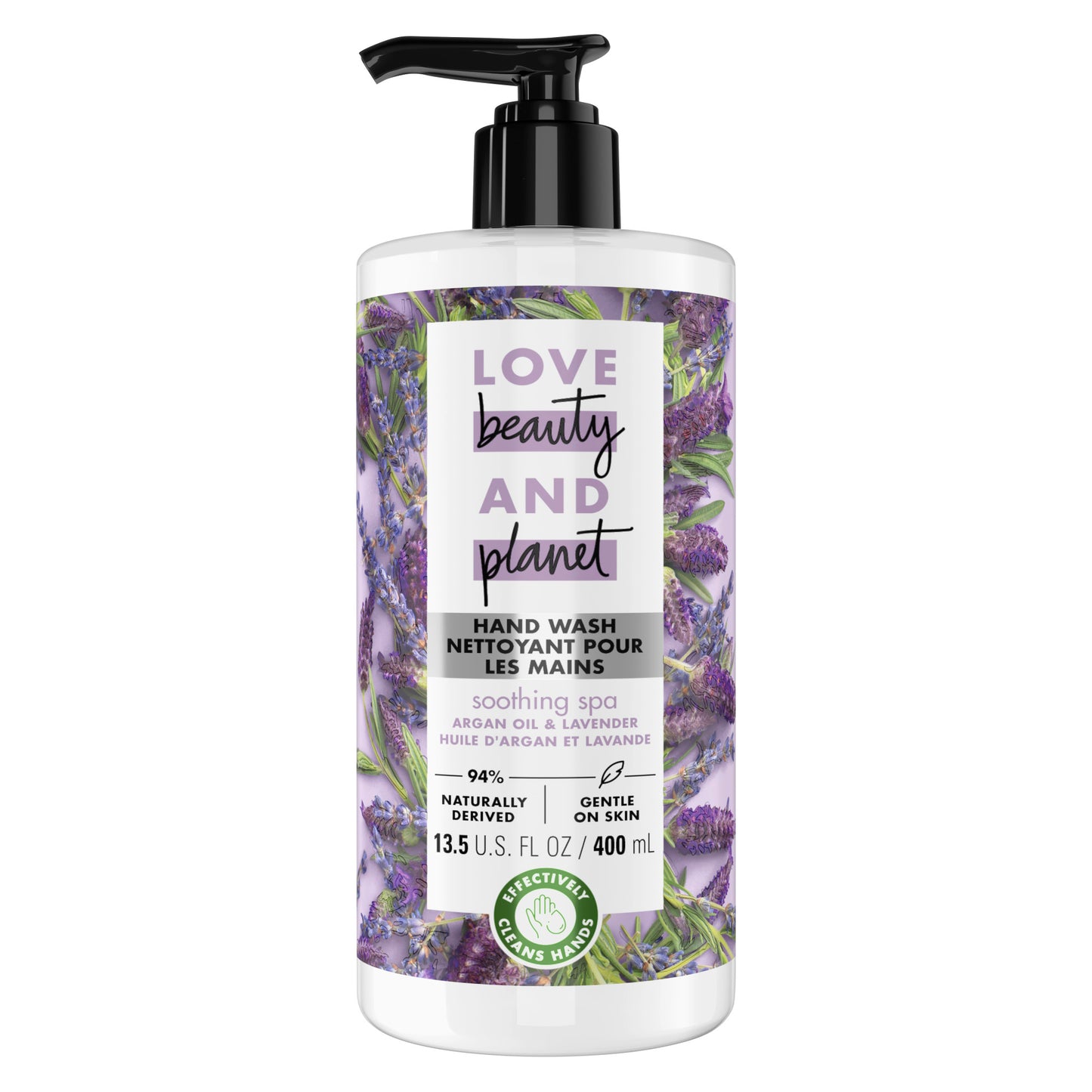 Love Beauty & Planet Soothing Spa Hand Soap Argan Oil & Lavender 13.5 oz