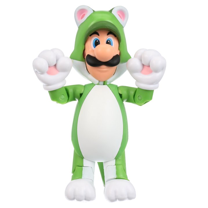 Nintendo Super Mario - Cat Luigi with Super Bell 4" Figure