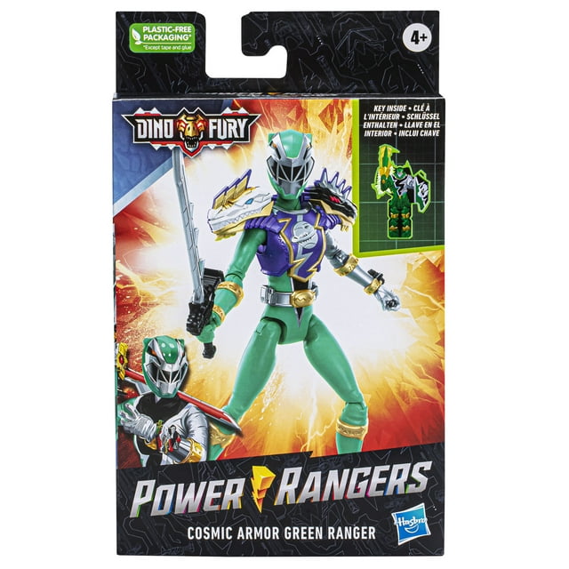 Power Rangers Dino Fury Cosmic Armor Green Ranger, Power Rangers Toys Action Figures