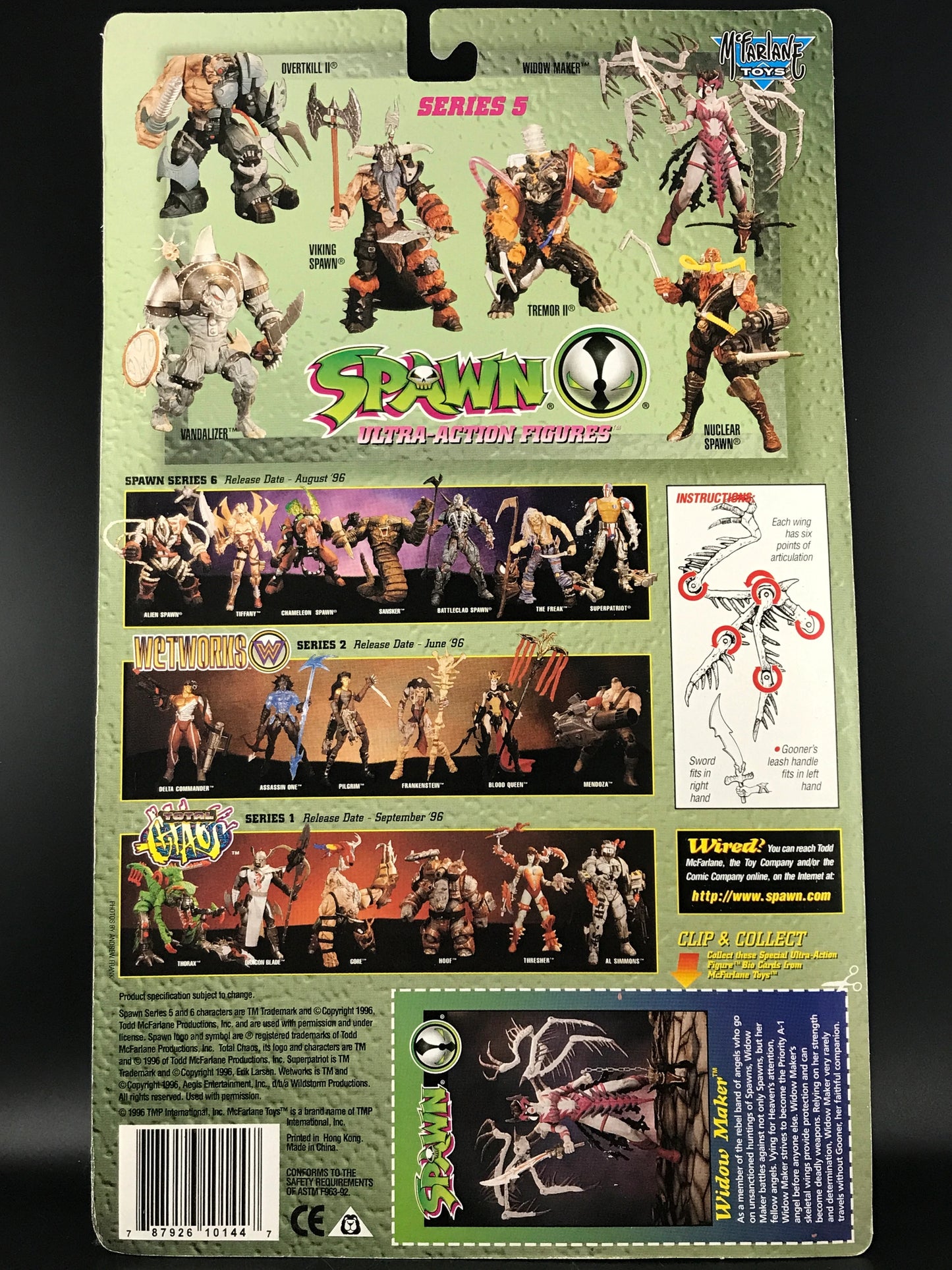 Spawn Ultra Action Figures Widow Maker Red/Black Varient