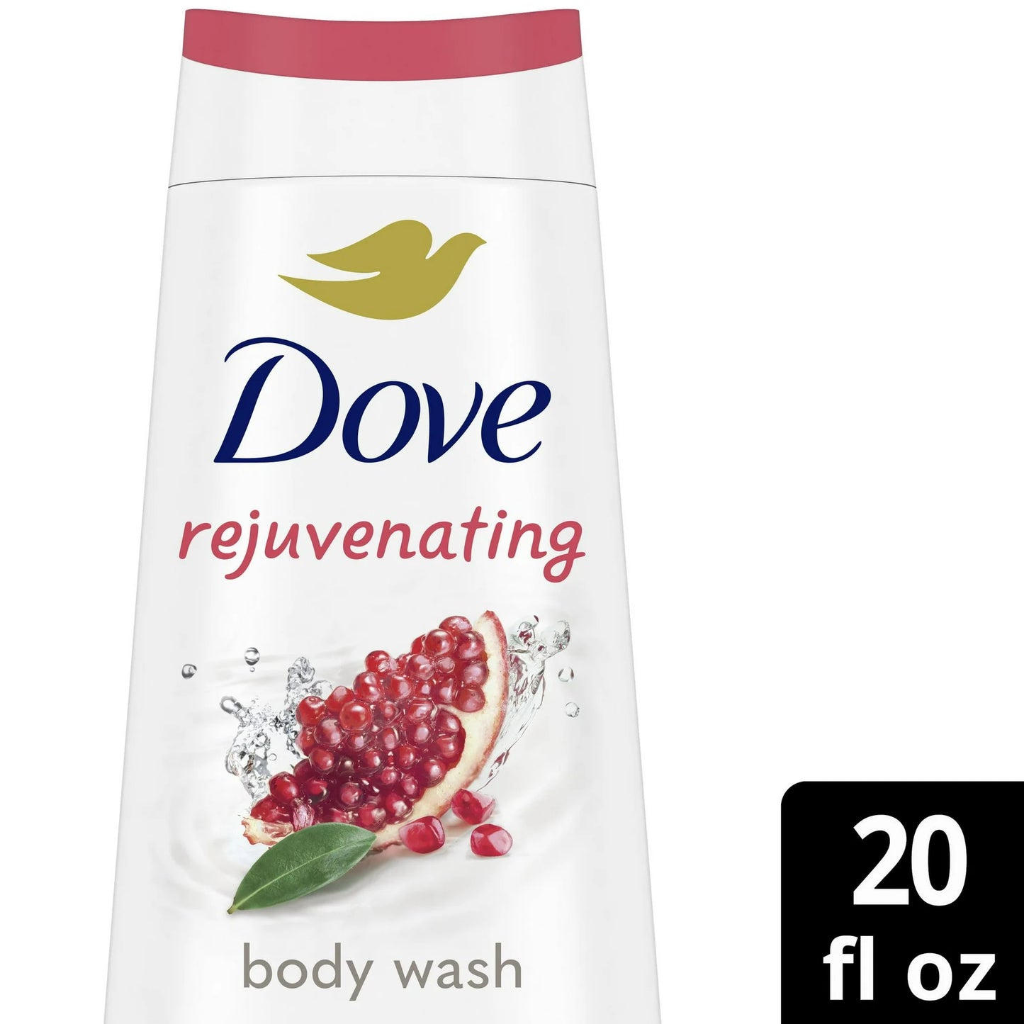 Dove Rejuvenating Gentle Women's Body Wash All Skin Type, Pomegranate & Hibiscus, 20 fl oz Twin Pack