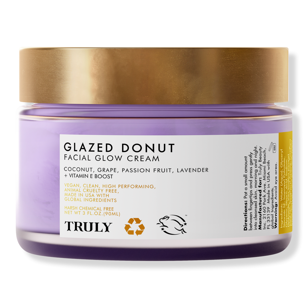 Truly Glazed Donut Facial Glow Cream, 3 fl oz.