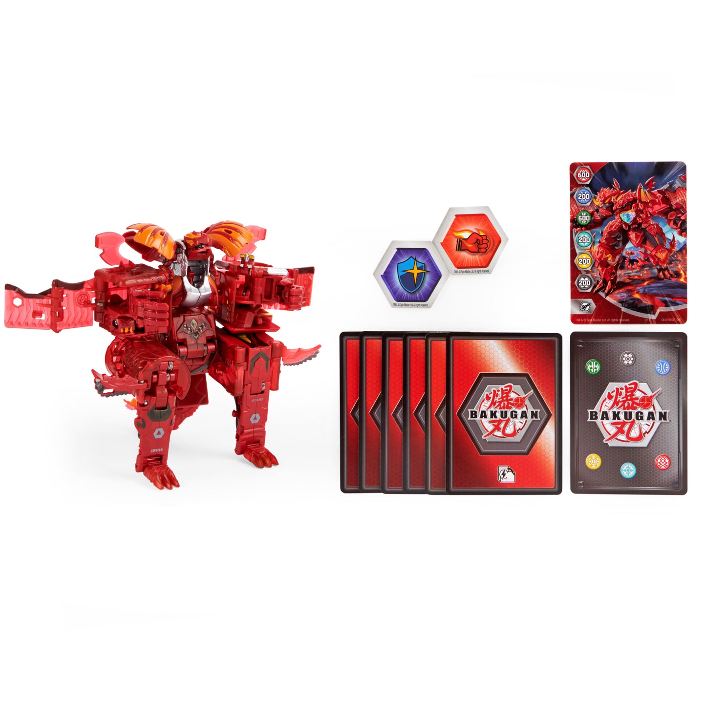 Bakugan GeoForge Dragonoid, 7-in-1 with Exclusive True Metal Dragonoid