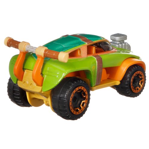 Hot Wheels Character Car Michelangelo Mutant Ninja Turtle 1:64 Scale