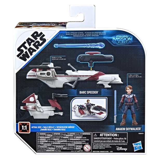 Star Wars Mission Fleet Anakin Skywalker Barc Speeder Strike Toy