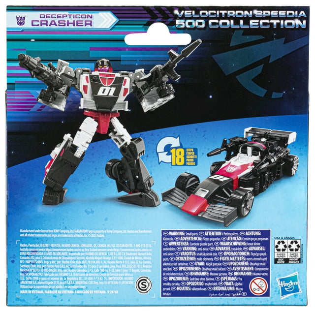 Transformers Legacy Velocitron Speedia 500 Collection Deluxe Decepticon Crasher Action Figure