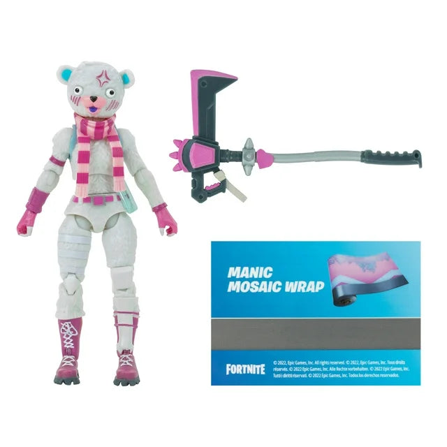 Fortnite Bundles Solo Mode - 4 inch Articulated Figure with Snuggle Swiper Accessory and Code for Bonus Virtual Item