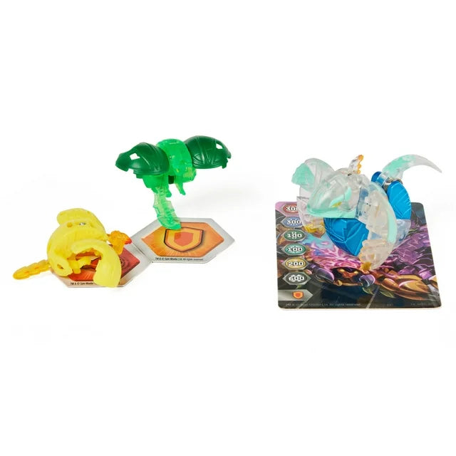 Bakugan Evolutions, Warrior Whale with Nano Fury and Sledge Platinum Power Up Pack