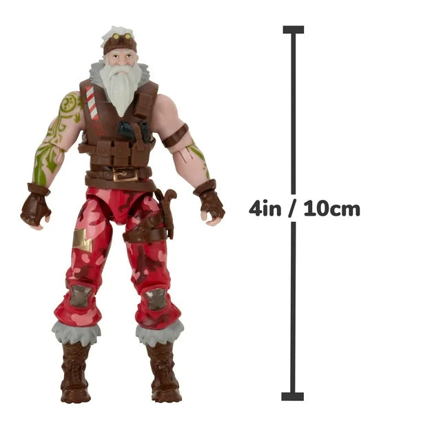 Fortnite Sgt. Winter Solo Mode - 4 inch Articulated Figure with Snow Globe Accessory and Code for Bonus Virtual Item