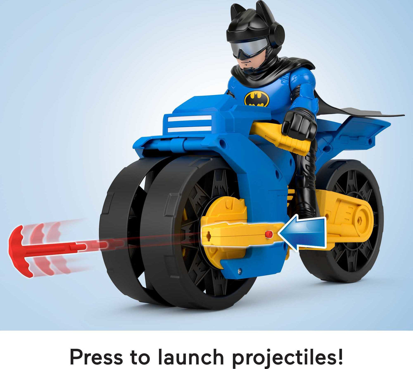 Imaginext DC Super Friends Batman Toys, XL Batcycle and Batman Figure, 10-inches