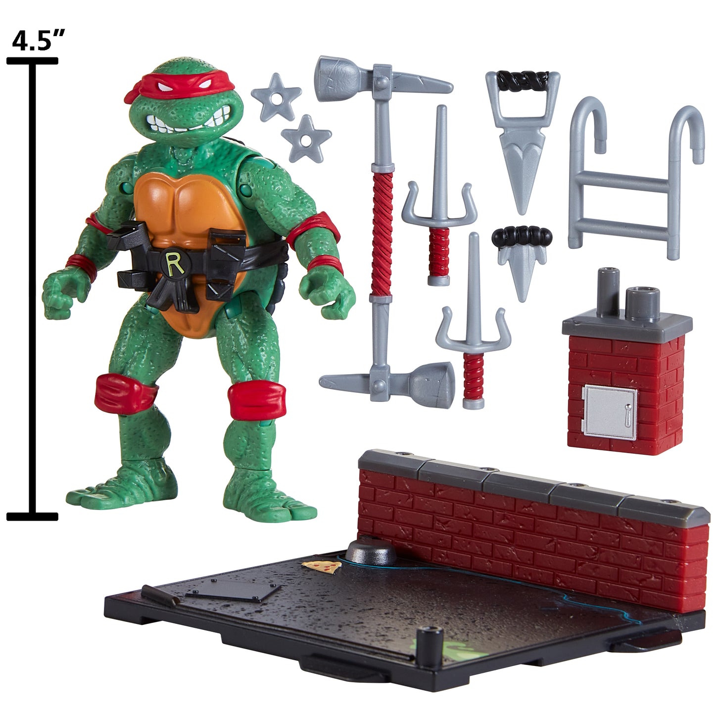 Teenage Mutant Ninja Turtles: 4” Remastered Raphael Action Figure by Playmates Toys