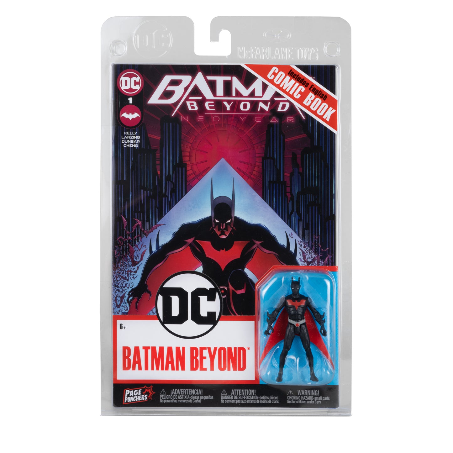 Dc Direct - 3In Figure With Comic Wv3 - Batman Beyond