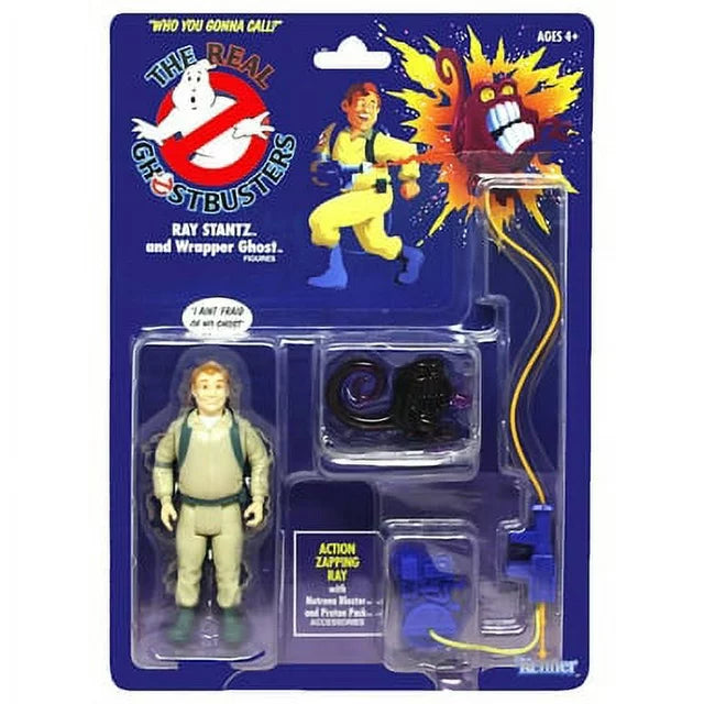 Ghostbusters: Kenner Classics Ray Stantz and Wrapper Ghost Retro Kids Toy Action Figure for Boys and Girls Ages 4 and Up (5")