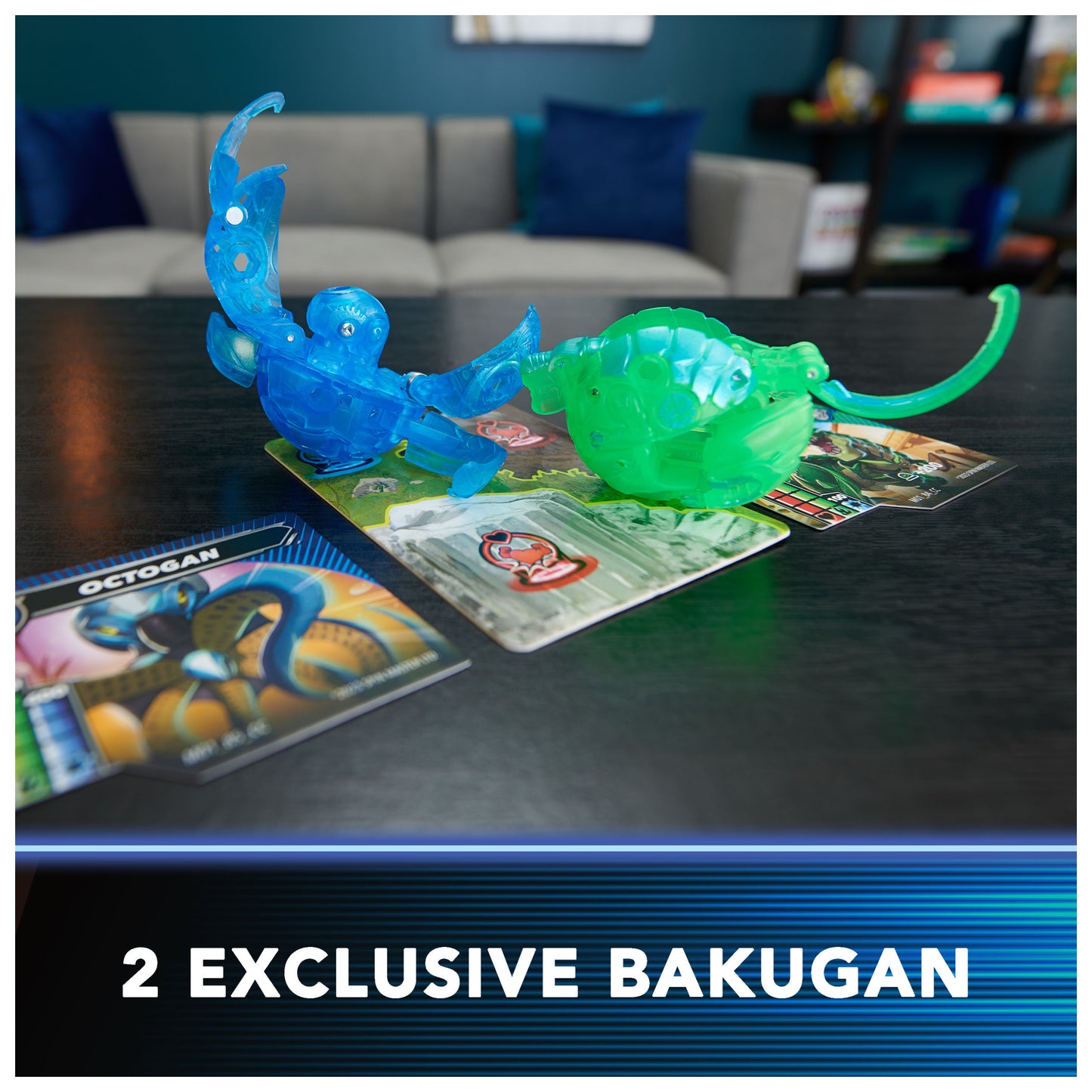 Bakugan Brawl Bros, Customizable 2-Pack Action Figures, Octogan VS Trox