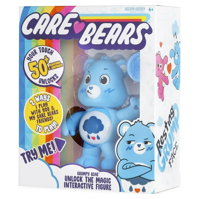 Care Bears - 5  Interactive Figure - Grumpy Bear - 50+ Reactions & Surprises! - Ages 4+