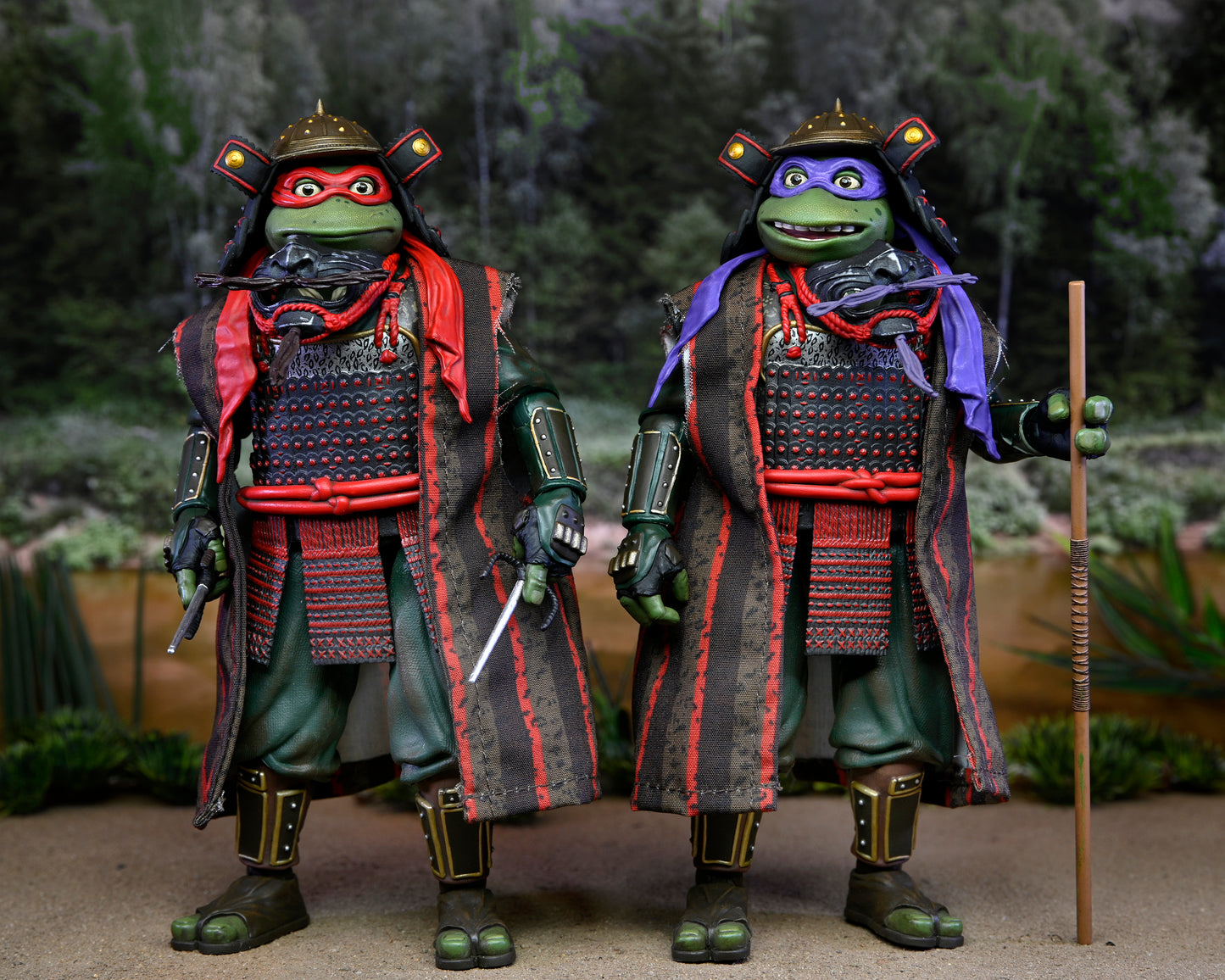 Teenage Mutant Ninja Turtles 3 (Movie) - Turtles in Time - 7" Scale Action Figures - Donatello & Raphael 2 Pack