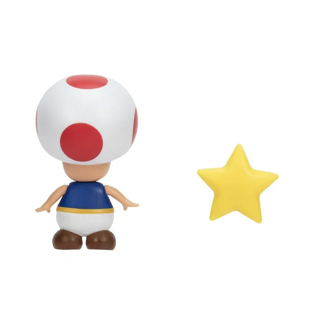 Super Mario 4" Figure - Toad with Star