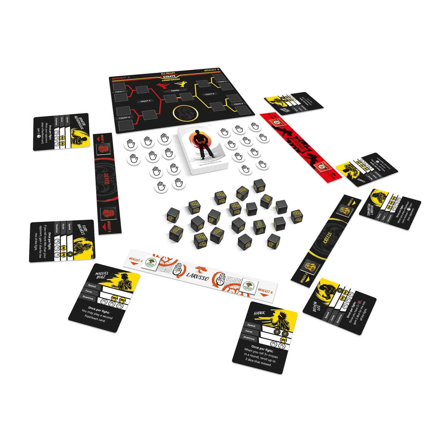 Netflix Cobra Kai Party Board Game for Ages 13 and up, from Asmodee