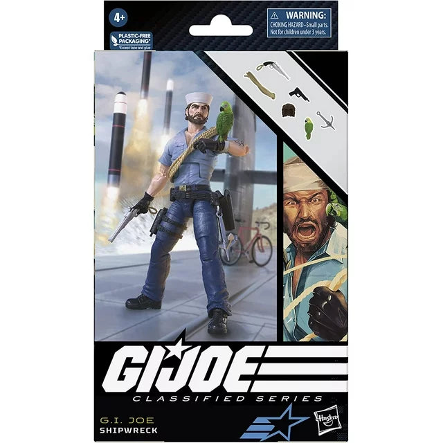 G.I. Joe: Classified Series Shipwreck with Polly Kids Toy Action Figure for Boys and Girls Ages 4 5 6 7 8 and Up (6”)