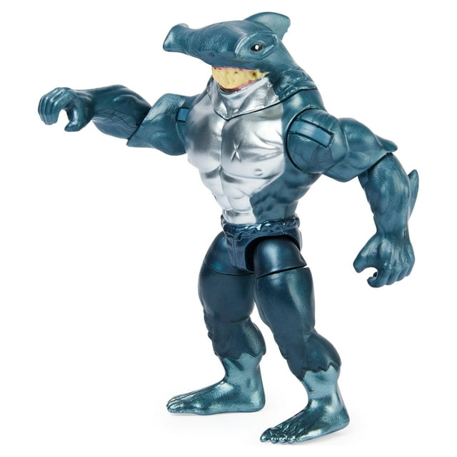 Batman 4-inch King Shark Action Figure with 3 Mystery Accessories, for Kids Aged 3 and up