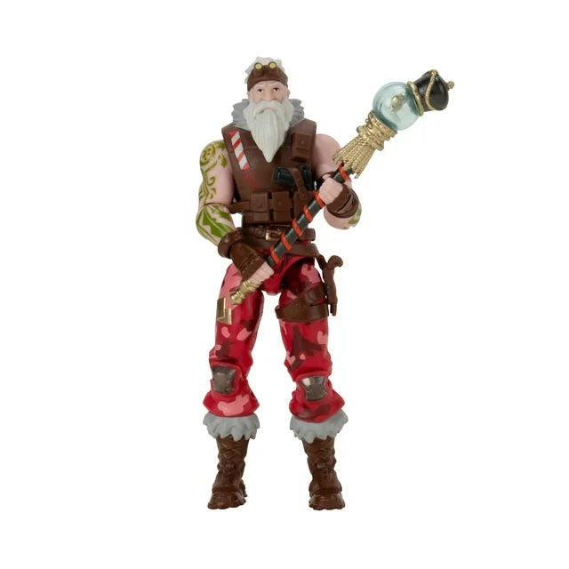 Fortnite Sgt. Winter Solo Mode - 4 inch Articulated Figure with Snow Globe Accessory and Code for Bonus Virtual Item