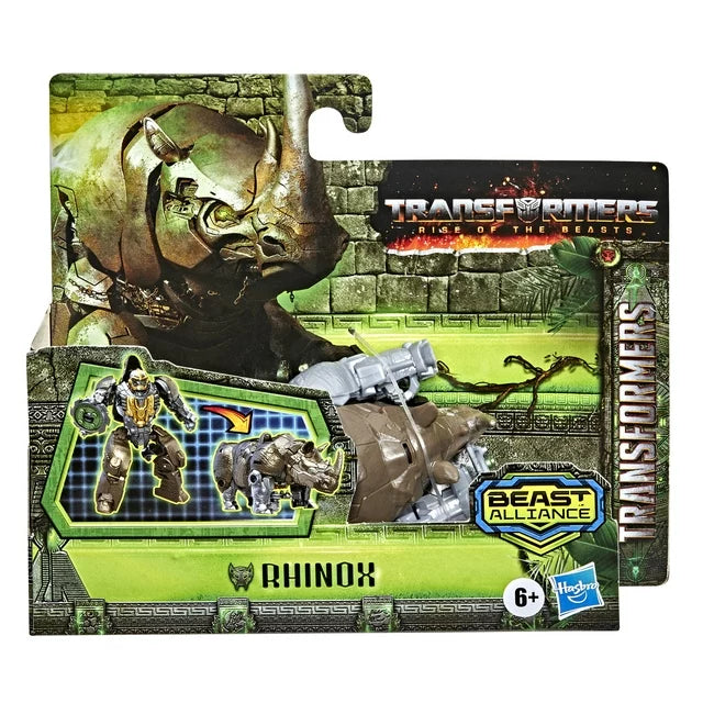 Transformers: Rise of the Beasts Rhinox Kids Toy Action Figure for Boys and Girls Ages 6 7 8 9 10 11 12 and Up (4.5”)