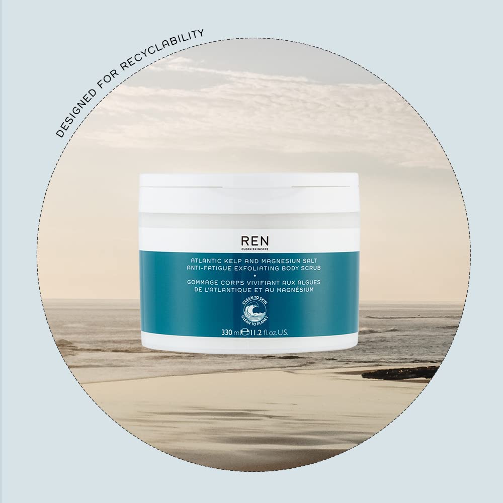 Ren by Ren , Atlantic Kelp And Magnesium Salt Anti-Fatigue Exfoliating Body Scrub  --330ml/11.2oz