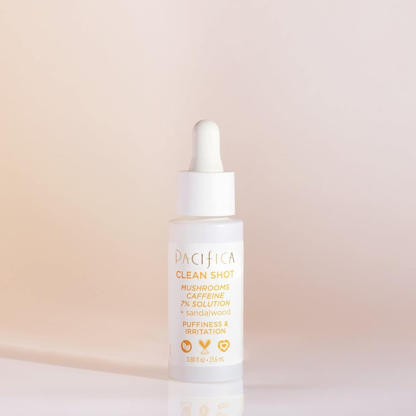 Clean Shot Mushrooms and Caffeine 7 Percent by Pacifica for Unisex - 0.80 oz Serum