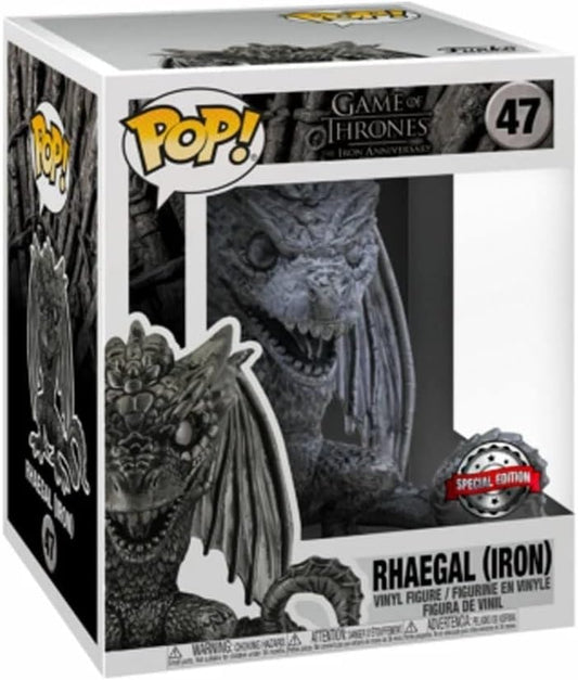 Funko POP! Games of Thrones 6 Inch Rhaegal [Iron] #47 Exclusive