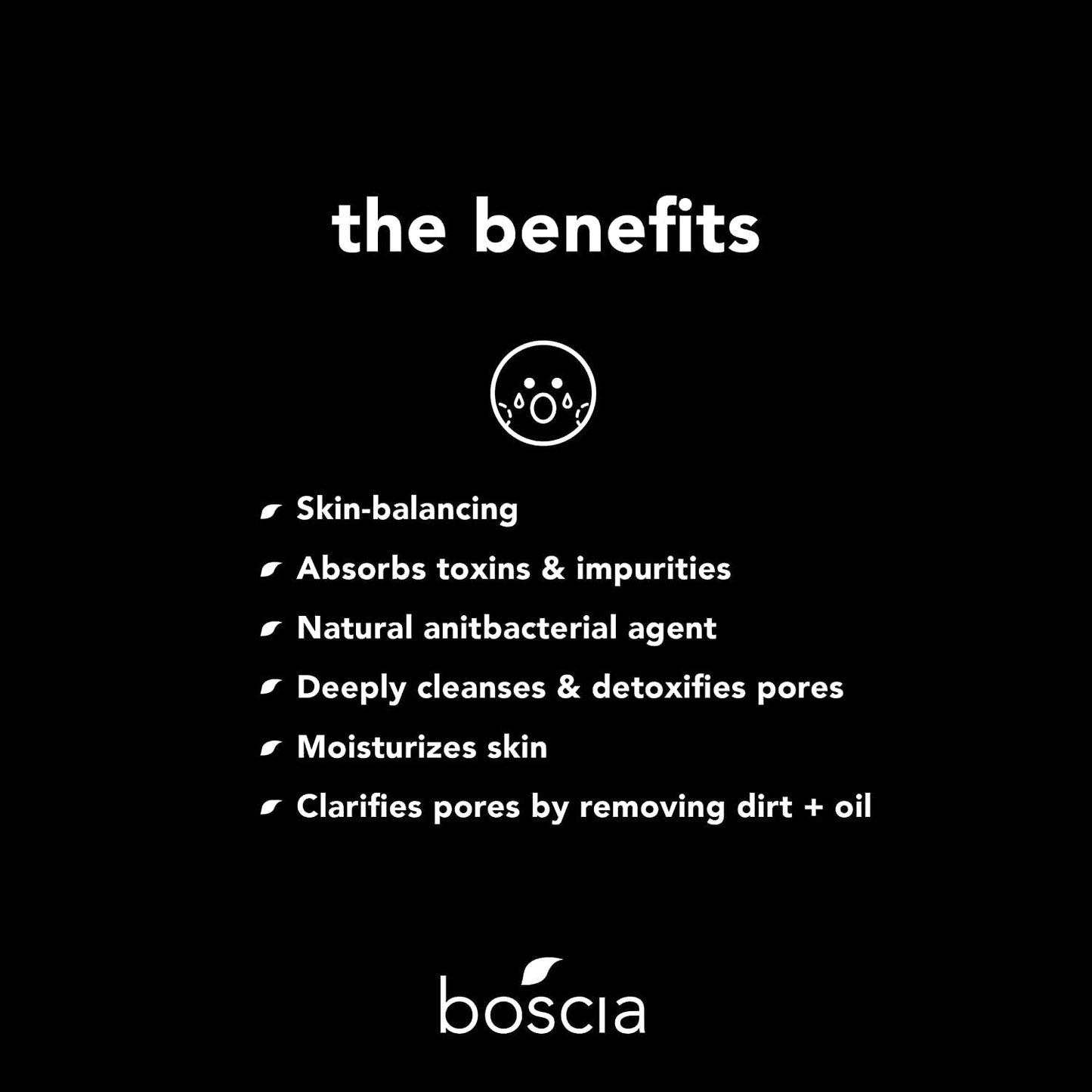 boscia Charcoal Pore Pudding - Vegan, Cruelty-Free, Natural Skin Care - Wash Off Face Mask with Activated Charcoal & Binchotan White Charcoal - For Combination to Oily Skin Types - 2.8 Oz