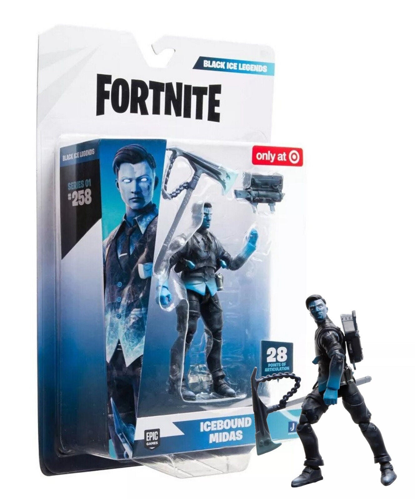 Fortnite Black Ice Legends Icebound Midas Action Figure