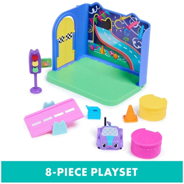 Carlita Purr-ific Playroom with Car, Accessories, Furniture & Dollhouse