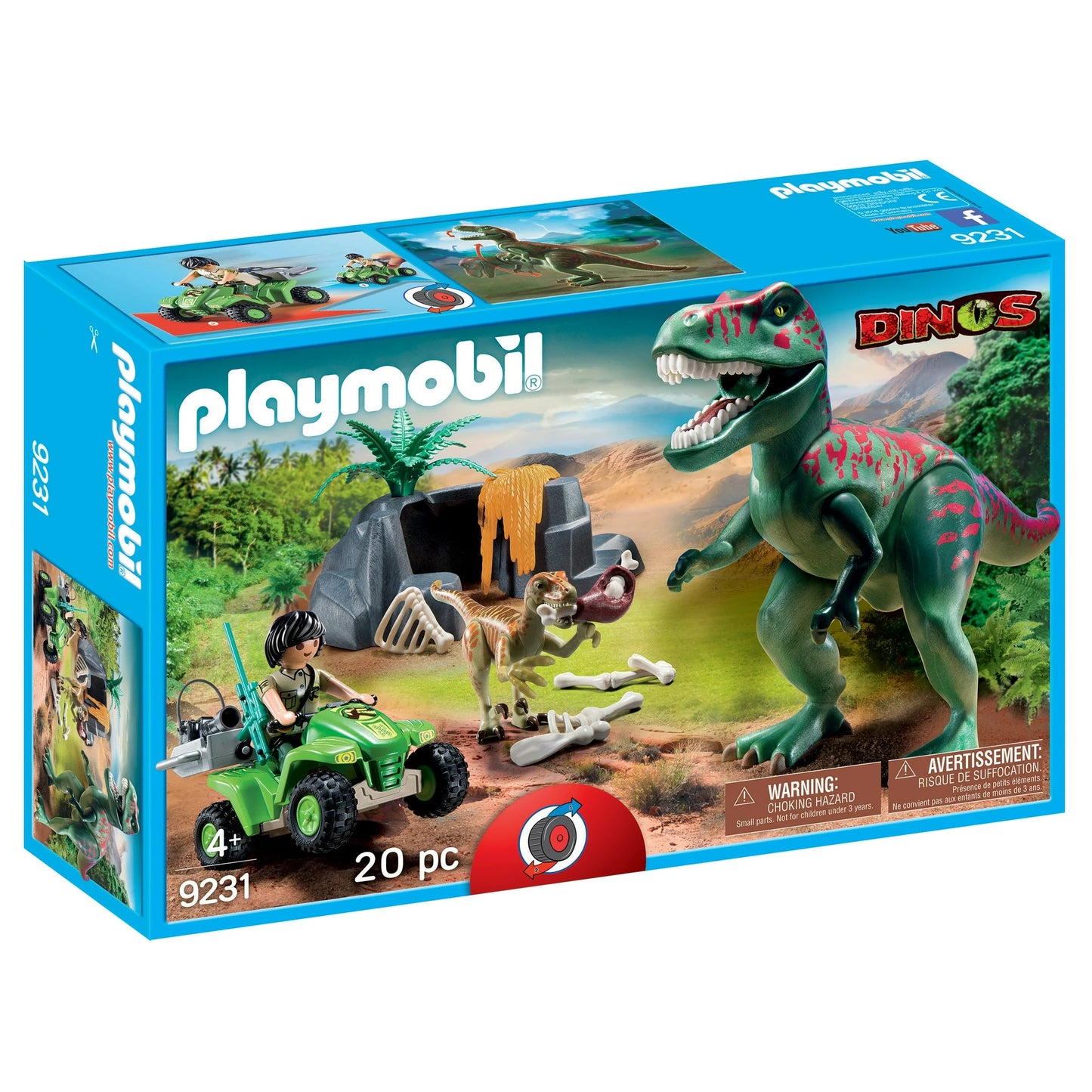 PLAYMOBIL Explorer Quad With T-Rex