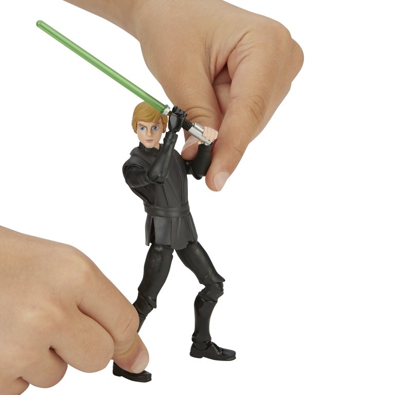 Star Wars Galaxy of Adventures Luke Skywalker (Jedi Master)  Lightsaber Action Figure Set